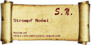 Strompf Noémi névjegykártya